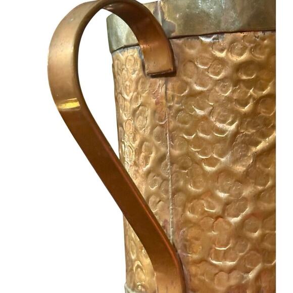 Vintage Hammered Copper and Brass Mug with Mayan Calendar - Picture 7 of 7